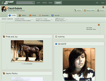 Tablet Screenshot of claud-dubois.deviantart.com