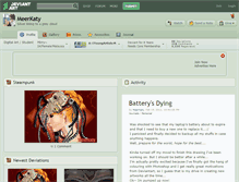 Tablet Screenshot of meerkaty.deviantart.com