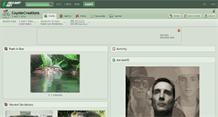 Desktop Screenshot of coyotecreations.deviantart.com