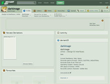 Tablet Screenshot of darkimage.deviantart.com