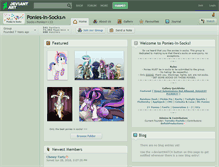 Tablet Screenshot of ponies-in-socks.deviantart.com