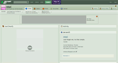 Desktop Screenshot of missc.deviantart.com