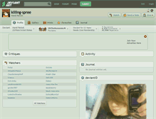 Tablet Screenshot of killing-spree.deviantart.com