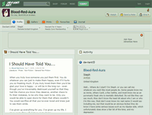Tablet Screenshot of blood-red-aura.deviantart.com