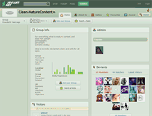 Tablet Screenshot of clean-maturecontent.deviantart.com
