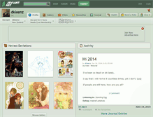 Tablet Screenshot of dkleenz.deviantart.com