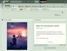 Tablet Screenshot of lorency.deviantart.com