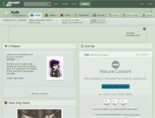 Tablet Screenshot of kydo.deviantart.com