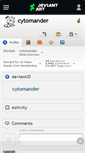 Mobile Screenshot of cytomander.deviantart.com