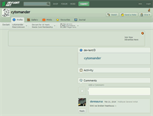 Tablet Screenshot of cytomander.deviantart.com
