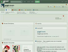 Tablet Screenshot of goggle-lovers.deviantart.com