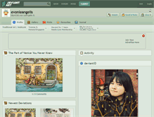 Tablet Screenshot of evonleangelis.deviantart.com