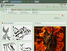Tablet Screenshot of l4tin-g3cko.deviantart.com
