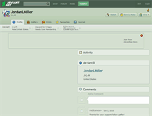 Tablet Screenshot of jordanlmiller.deviantart.com