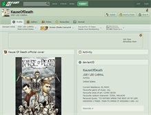 Tablet Screenshot of kauseofdeath.deviantart.com