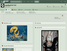 Tablet Screenshot of needles0101101.deviantart.com
