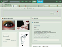 Tablet Screenshot of annarexia.deviantart.com