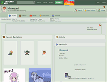 Tablet Screenshot of himeyuni.deviantart.com