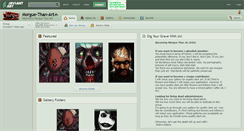 Desktop Screenshot of morgue-than-art.deviantart.com