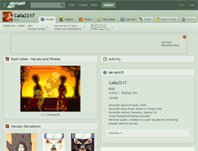 Tablet Screenshot of calla2217.deviantart.com