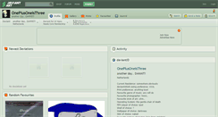 Desktop Screenshot of oneplusoneisthree.deviantart.com