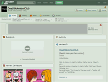 Tablet Screenshot of deathnoteyaoiclub.deviantart.com