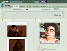 Tablet Screenshot of lyndez.deviantart.com