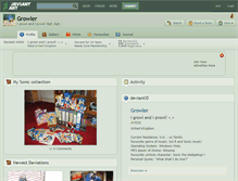 Tablet Screenshot of growler.deviantart.com