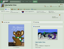 Tablet Screenshot of cake-batter-oreo.deviantart.com