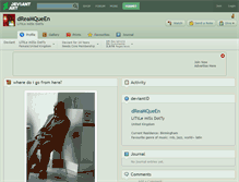 Tablet Screenshot of dreamqueen.deviantart.com