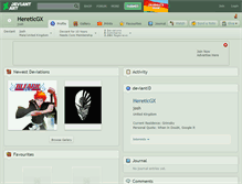 Tablet Screenshot of hereticgx.deviantart.com
