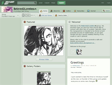 Tablet Screenshot of beloved2loveless.deviantart.com