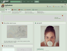 Tablet Screenshot of malluainen.deviantart.com