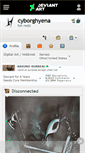 Mobile Screenshot of cyborghyena.deviantart.com