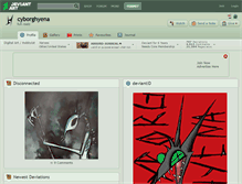 Tablet Screenshot of cyborghyena.deviantart.com