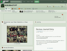 Tablet Screenshot of bigbubbasstuff.deviantart.com