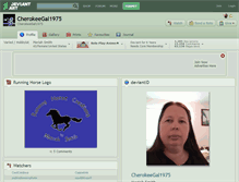 Tablet Screenshot of cherokeegal1975.deviantart.com