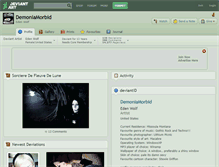 Tablet Screenshot of demoniamorbid.deviantart.com