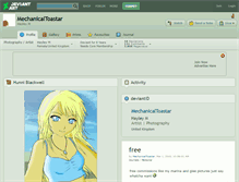 Tablet Screenshot of mechanicaltoastar.deviantart.com