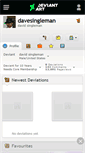 Mobile Screenshot of davesingleman.deviantart.com
