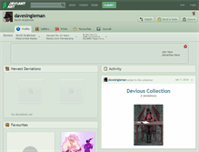 Tablet Screenshot of davesingleman.deviantart.com