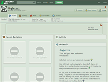 Tablet Screenshot of jinglezzzz.deviantart.com