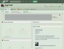 Tablet Screenshot of dragonlaugh.deviantart.com