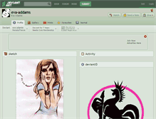 Tablet Screenshot of eva-addams.deviantart.com