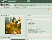 Tablet Screenshot of cardthief.deviantart.com