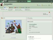 Tablet Screenshot of chemicalxbitch.deviantart.com