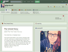 Tablet Screenshot of elmo-is-evil.deviantart.com