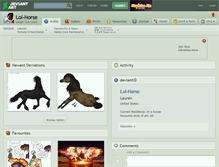 Tablet Screenshot of lol-horse.deviantart.com