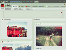Tablet Screenshot of lilybulle.deviantart.com