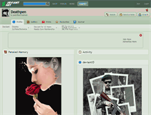 Tablet Screenshot of deathpen.deviantart.com